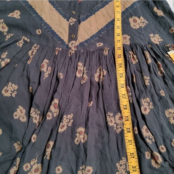 Free People From Your Heart Midnight Dress Size M - Picture 9 of 15